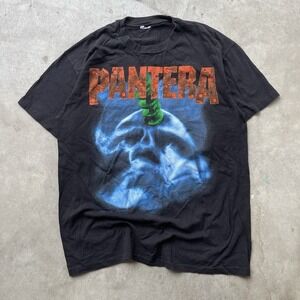 Vintage 1994 Single Stitch Pantera Far Beyond Driven Tour Black Band Tee Size L